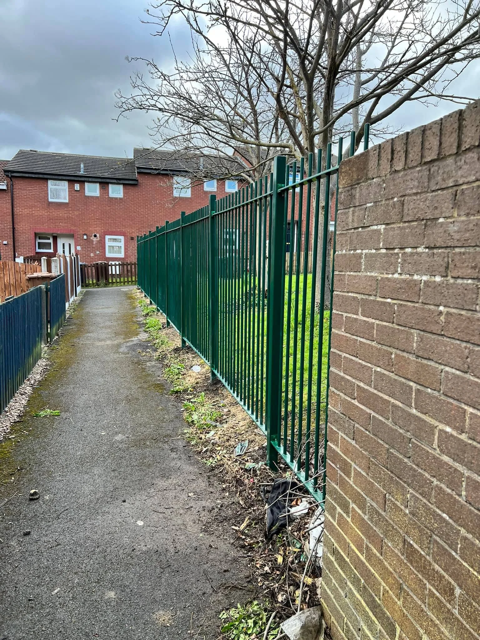 Green security railings