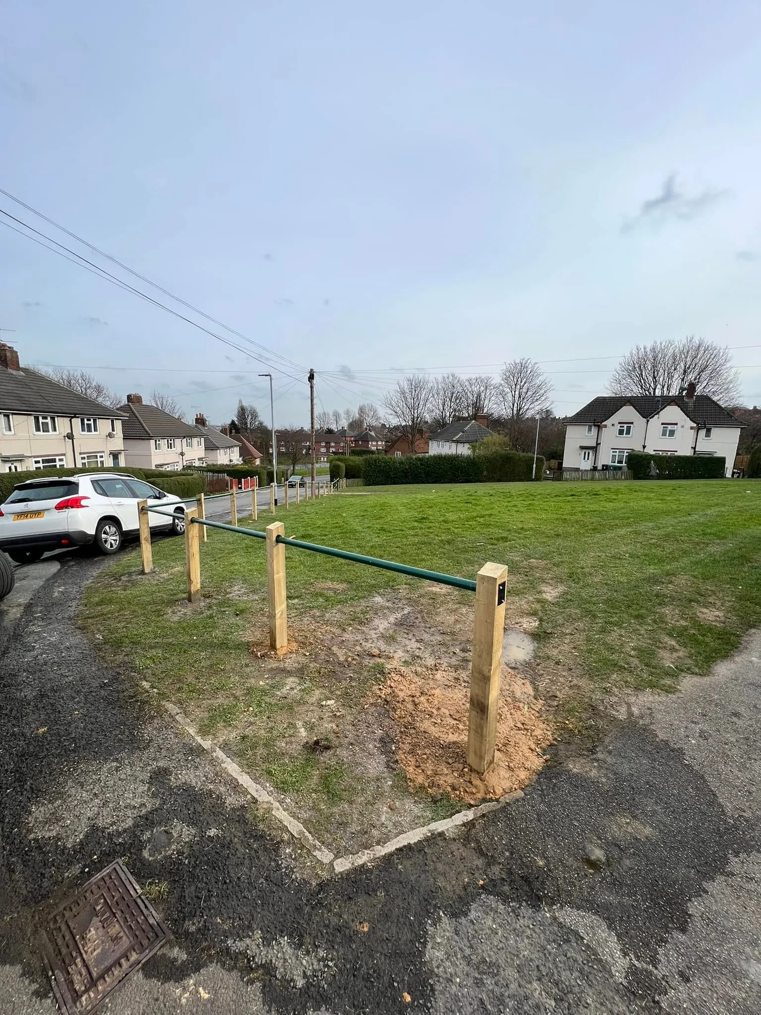 timber rail barrier